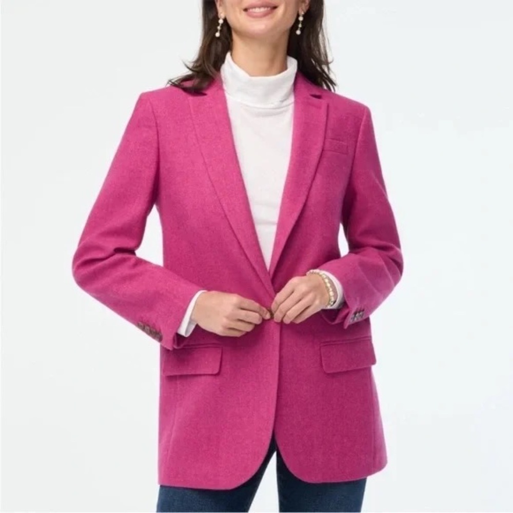 NEW J. Crew Relaxed one-button blazer 2